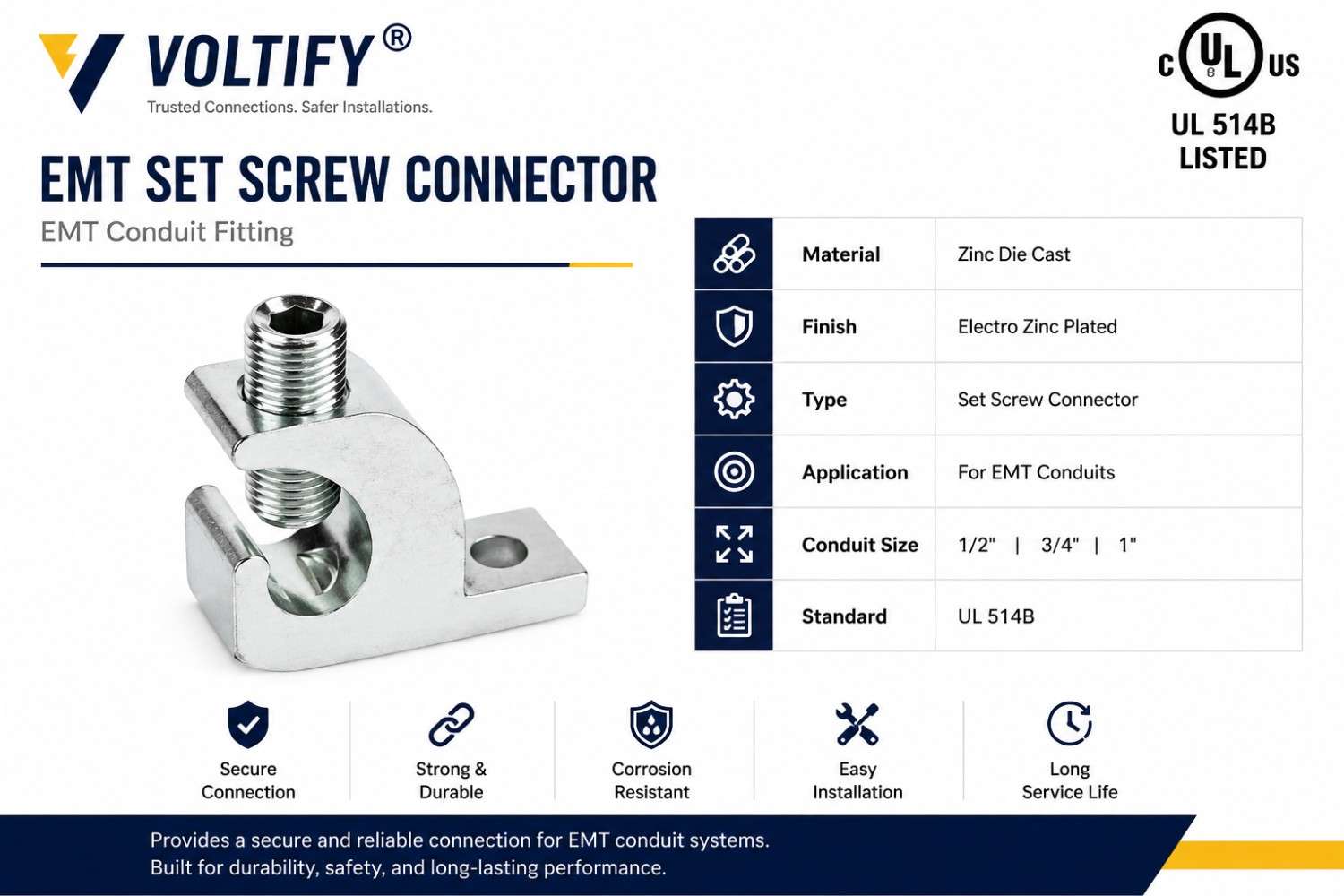 Compression Connector Zinc