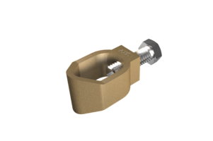brass earthing clamp with bolt for electrical grounding
